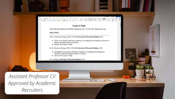 Assistant Professor CV Template