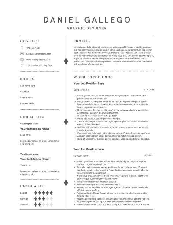 Graphic Designer Resumes