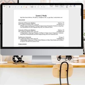 Postdoctoral Job Editable CV & Cover Letter Template
